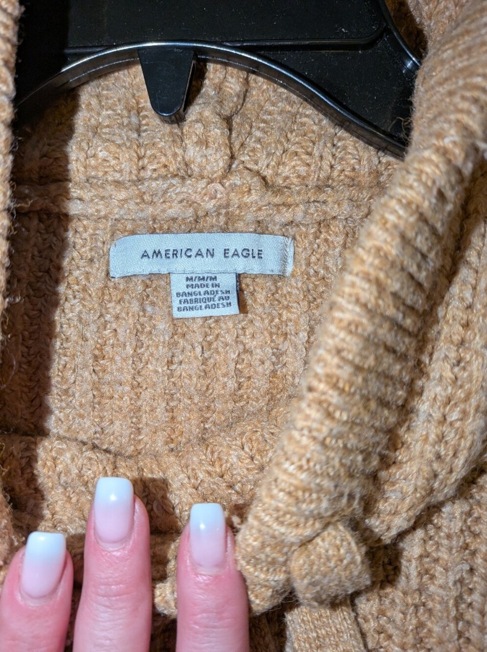 American Eagle Outfitters Women's Caramel Knit Jacket